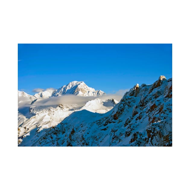 Mont Blanc from Les Arcs French Alps France by AndyEvansPhotos