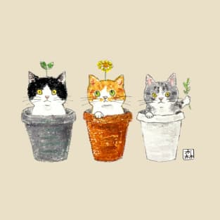 Flower cats T-Shirt