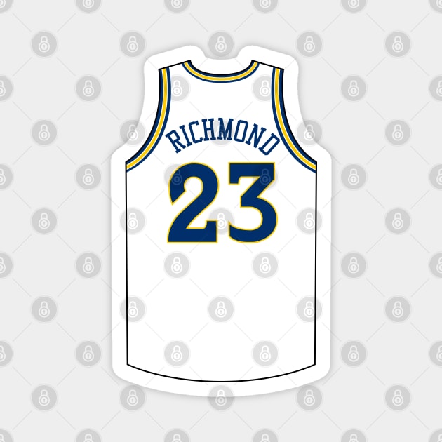 Mitch Richmond Golden State Jersey White Magnet by qiangdade