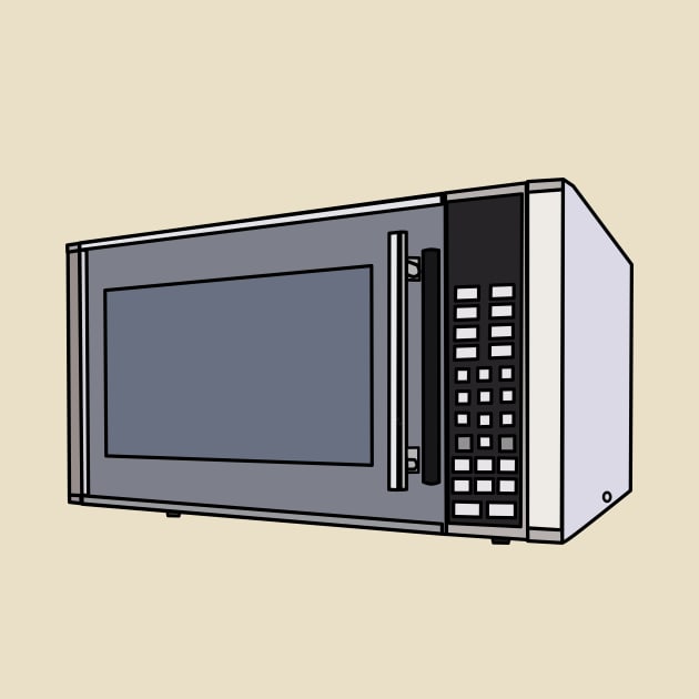 Microwave cartoon illustration by Miss Cartoon