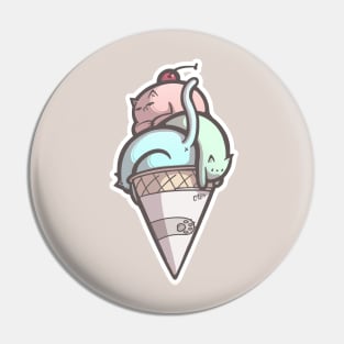 Kitty Cone Pin