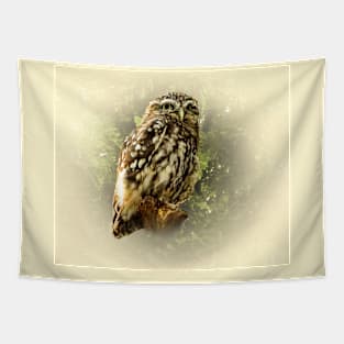 Little owl Tapestry
