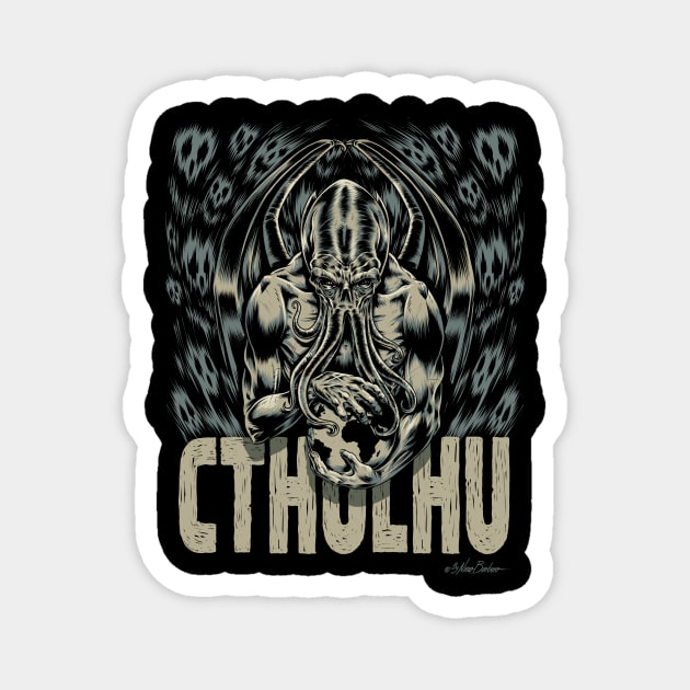 cthulhu Magnet by nanobarbero