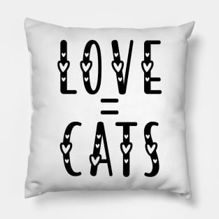 cat = love Pillow