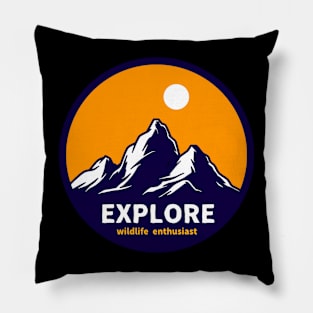 Explore mountain Pillow