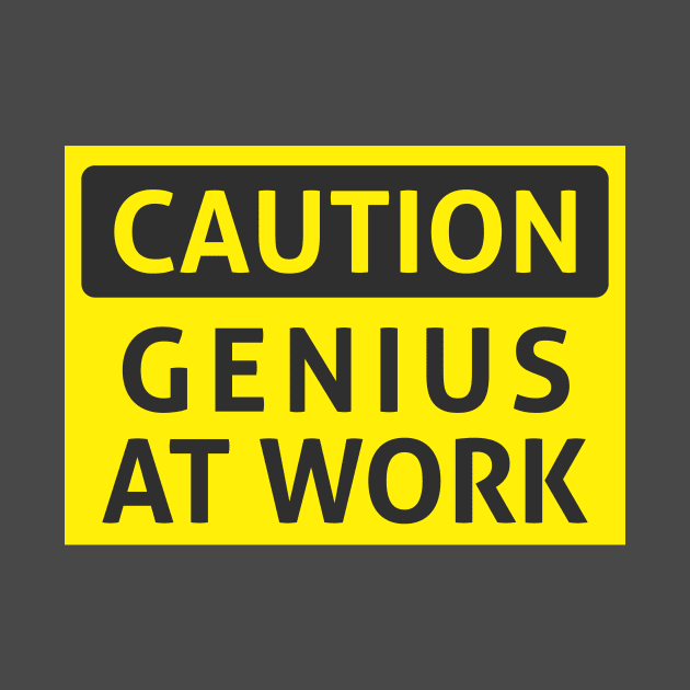 Caution genius at work by mrsticky