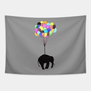 Elephant on balloons Tapestry