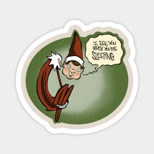 Holiday Humanoid on a Common Piece of Household Furniture Magnet
