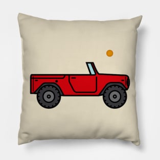 Sunset Jeep Pillow