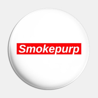 Smokepurp // Red Box Logo Pin