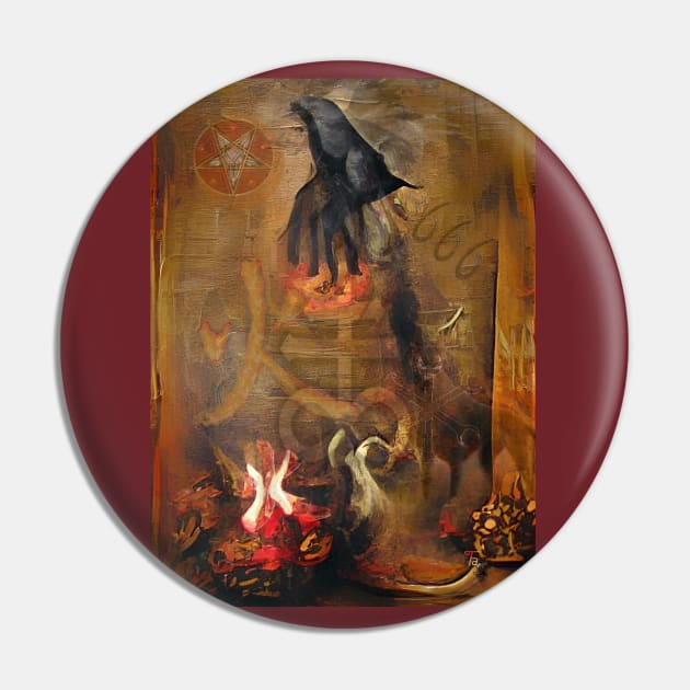 Hellfire Arrives on Raven's Wings Pin by TaLi's Are2wild4u Designs