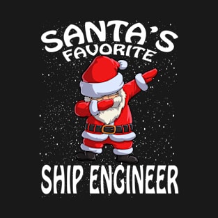 Santas Favorite Ship Engineer Christmas T-Shirt