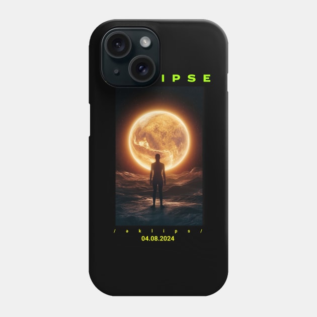 USA Solar Eclipse 2024 Total Solar Eclipse April 4.08.24 Phone Case by Cheersshirts