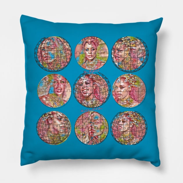 COMING SOON! YOU CAN REQUEST TO CHANGE THE COLOR OF THE PUZZLE PIECES OR HAVE THEM REMOVED FROM THE IMAGE. Pillow by Blue Ocean Vibes