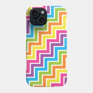 Colorful Zig Zag Back To School Pattern Phone Case