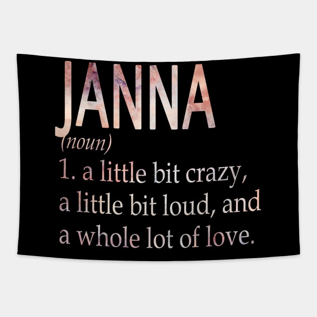 Janna Girl Name Definition Tapestry by ThanhNga