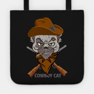 Cowboy Cat Halloween Cat Tote