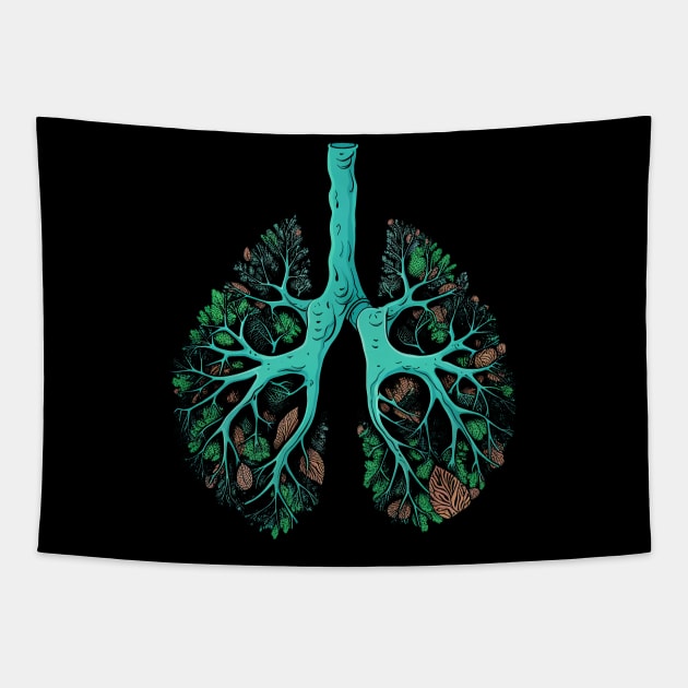 Respiratory Therapist Bronchial Tree Tapestry by BDAZ