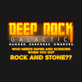 Deep Rock Galactic Rock and Stone vs. Paper and Scissors T-Shirt