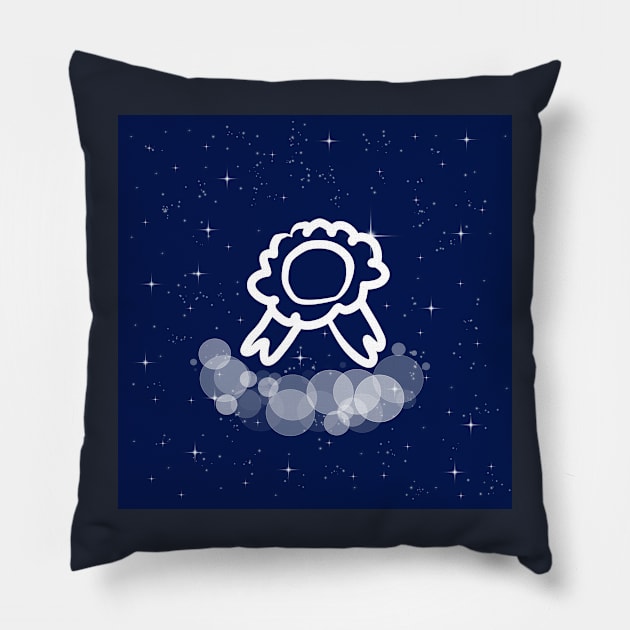 Award, Order, Glory, Honor, Medal, Honored, technology, light, universe, cosmos, galaxy, shine, concept Pillow by grafinya