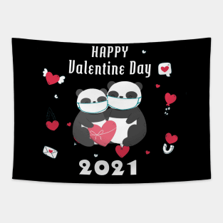 happy valentines day 2021 Tapestry