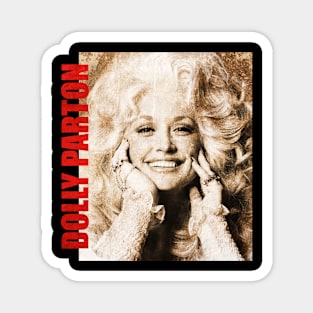 TEXTURE ART- Dolly Parton - Retro Aesthetic Fan Art Magnet