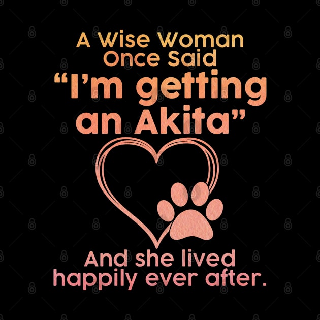 Akita . Perfect present for mother dad friend him or her by SerenityByAlex