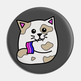 bisexual pride flag cat Pin