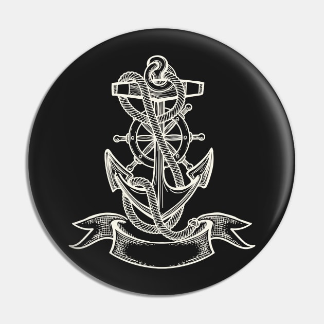 White Ship anchor tattoo Pin by devaleta