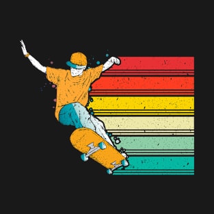 Vintage Skater Skateboarding Sport T-Shirt