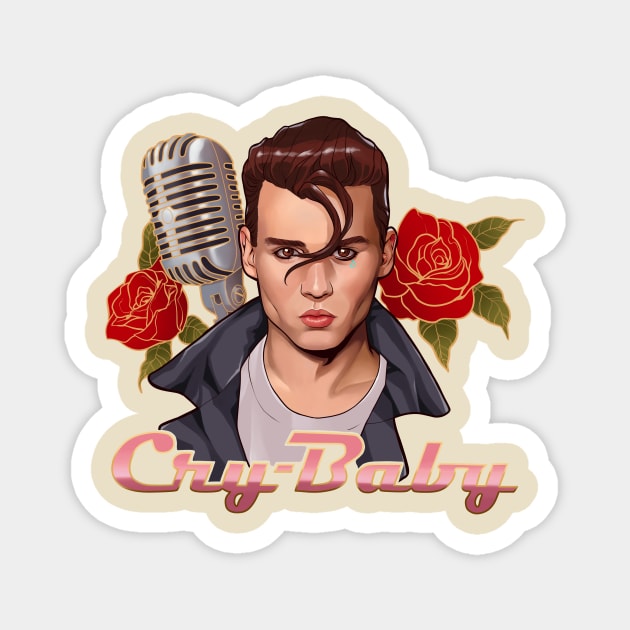 Cry Baby Magnet by RomyJones