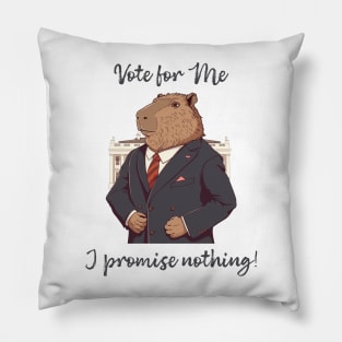 Capybara President. Election Pillow