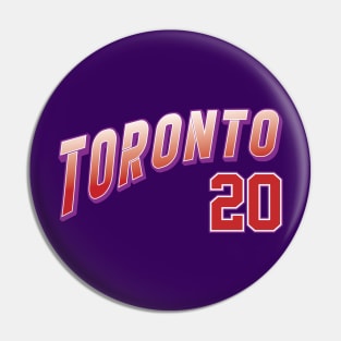 Retro Toronto Number 20 Pin