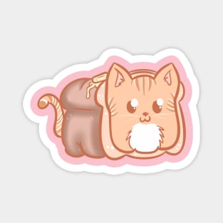 Butter Bread Loaf Cat Magnet