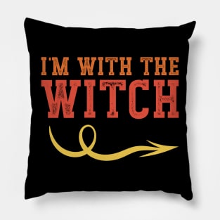 I'm With The Witch Pillow