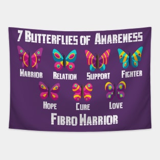 7 Butterflies of Fibromyalgia Awareness Tapestry