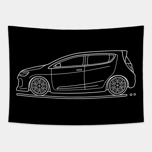 sonic car w Tapestry by garistipis