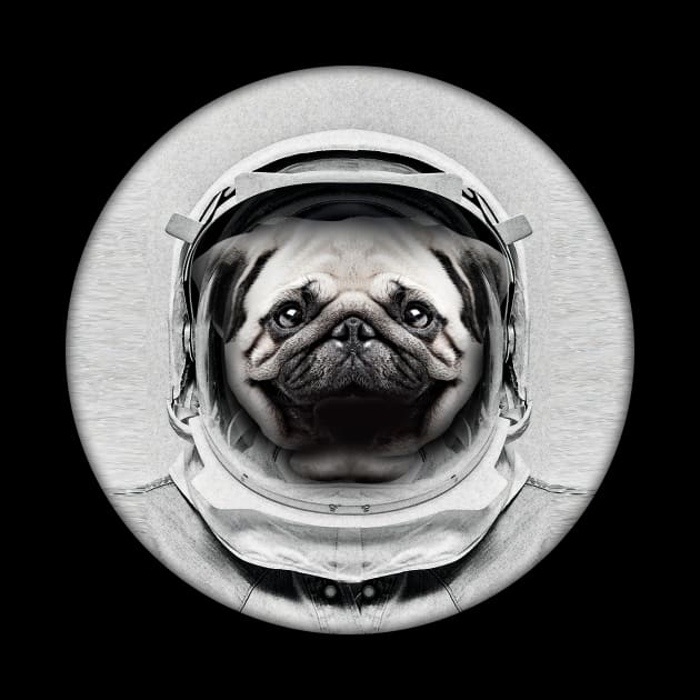 Astronaut Pug by Vin Zzep