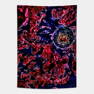 Ball in space (Red) Tapestry