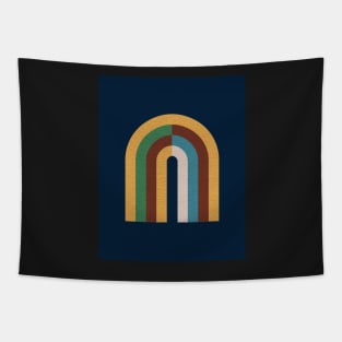 Colorblock rainbow - Mid century modern Tapestry