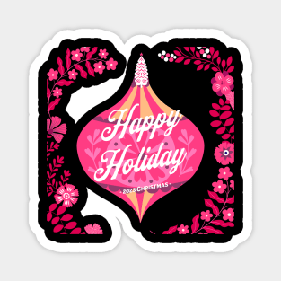 Happy Holiday Design Magnet