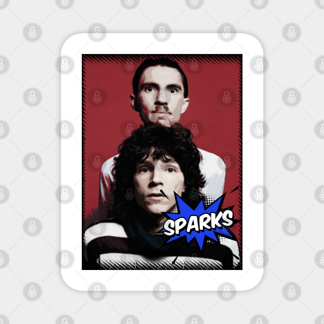 Ron Mael Sparks Magnet by Kinanti art