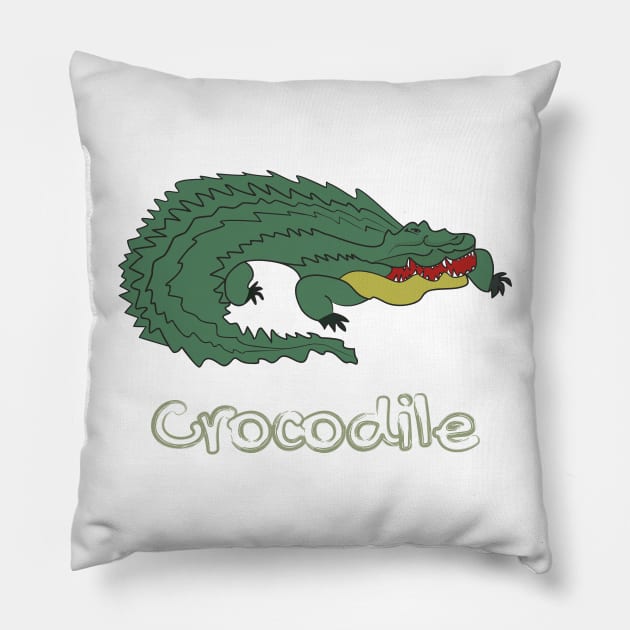 Crocodile Pillow by Alekvik