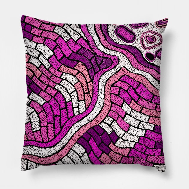 Australian Aboriginal Art Pillow by BPE