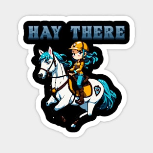 Hay There I Equestrian Pony Horse Lover Magnet