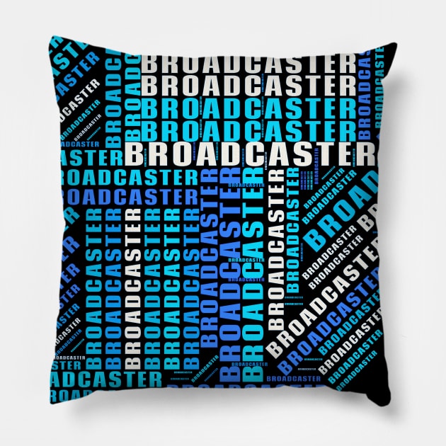 Amusing Broadcaster Artwork Pillow by BaronBoutiquesStore