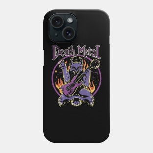 death metal Satanic Baphomet cat Phone Case