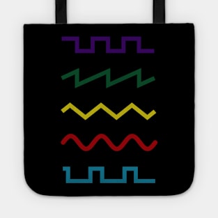 Waveforms sound design colors - Music engineering Tote