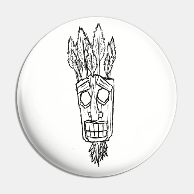 OogaBooga Outline Pin by PhantomClothing