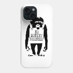 BANKSY No Monkey Business Phone Case